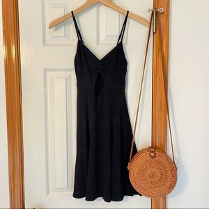 American Eagle Soft and Sexy Cutout Dress Faded Black